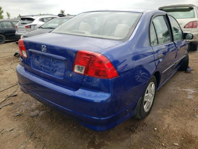 1HGES16344L024444 - 2004 HONDA CIVIC DX VP أزرق صورة 4
