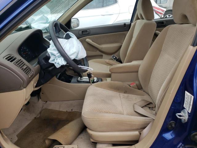1HGES16344L024444 - 2004 HONDA CIVIC DX VP أزرق صورة 5