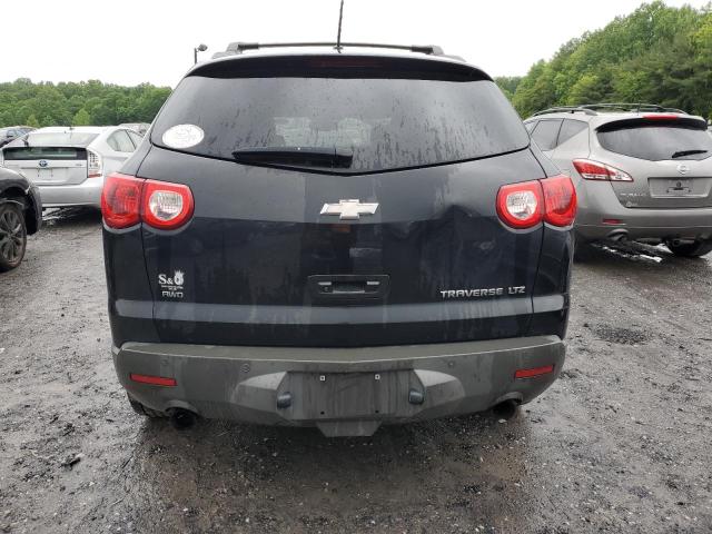 1GNKVLED2CJ250630 - 2012 CHEVROLET TRAVERSE LTZ BLACK photo 6