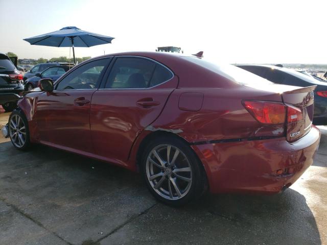 JTHBE262185018308 - 2008 LEXUS IS 350 RED photo 2