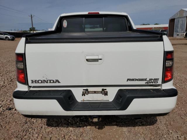 5FPYK1F53DB006301 - 2013 HONDA RIDGELINE RTL WHITE photo 6