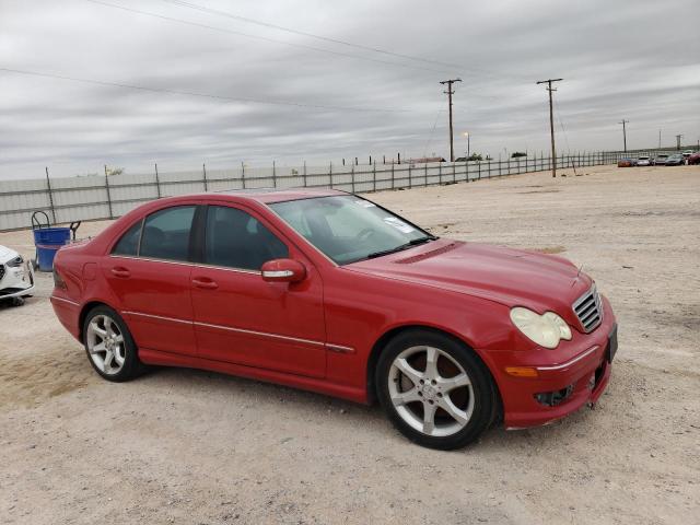 WDBRF52H77F930490 - 2007 MERCEDES-BENZ C 230 RED photo 4