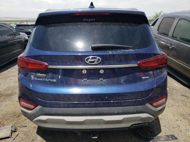 5NMS3CAD3KH050638 - 2019 HYUNDAI SANTA FE SEL BLUE photo 6