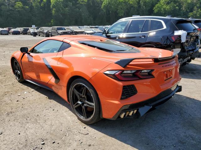 1G1YB2D41M5106819 - 2021 CHEVROLET CORVETTE STINGRAY 2LT ORANGE photo 2