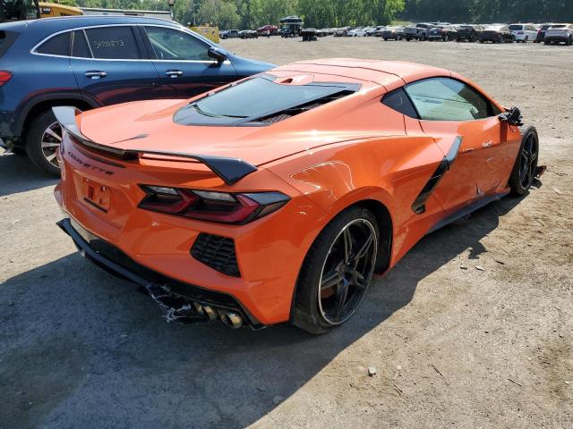 1G1YB2D41M5106819 - 2021 CHEVROLET CORVETTE STINGRAY 2LT ORANGE photo 3