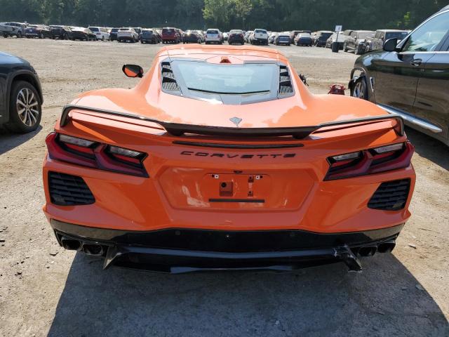 1G1YB2D41M5106819 - 2021 CHEVROLET CORVETTE STINGRAY 2LT ORANGE photo 6