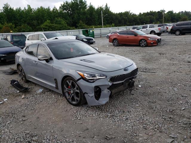 KNAE55LC1L6073287 - 2020 KIA STINGER GT2 GRAY photo 4