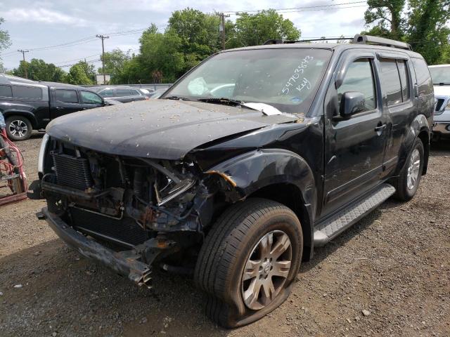 5N1AR18W25C727084 - 2005 NISSAN PATHFINDER LE BLACK photo 1