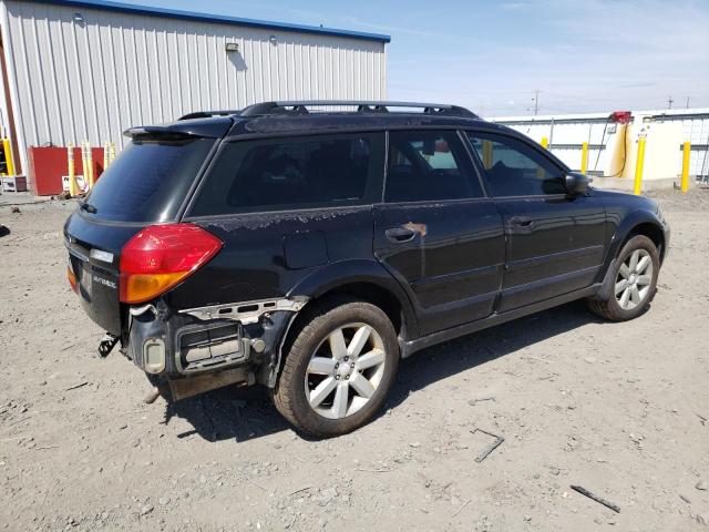 4S4BP61C676326307 - 2007 SUBARU LEGACY OUTBACK 2.5I BLACK photo 3