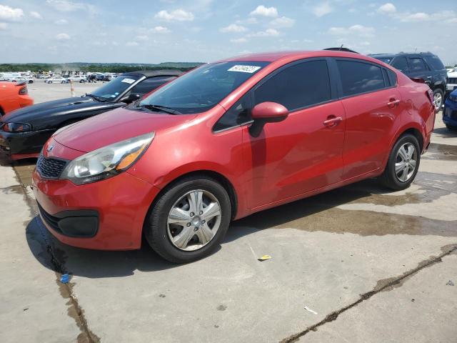 KNADM4A38E6371723 - 2014 KIA RIO LX RED photo 1