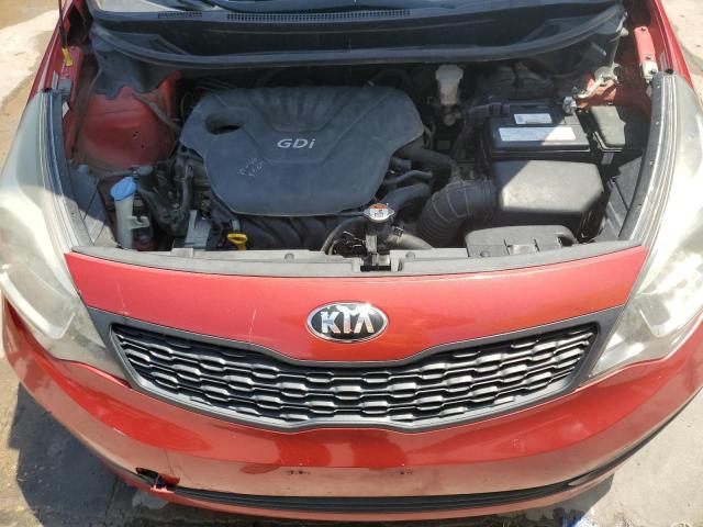 KNADM4A38E6371723 - 2014 KIA RIO LX RED photo 11