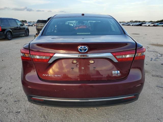 4T1BD1EB7GU052771 - 2016 TOYOTA AVALON HYBRID BURGUNDY photo 6