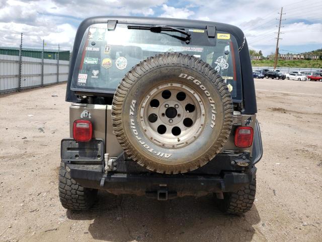 1J4FA39S24P737933 - 2004 JEEP WRANGLER X BEIGE photo 6