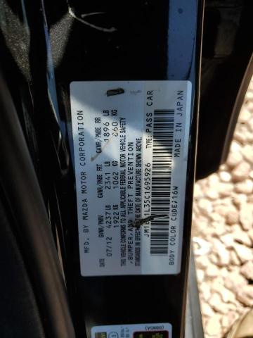 JM1BL1L35C1695926 - 2012 MAZDA SPEED 3 BLACK photo 12