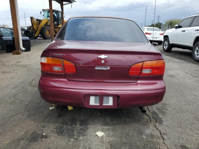 1Y1SK5287WZ416274 - 1998 CHEVROLET GEO PRIZM BASE BURGUNDY photo 6