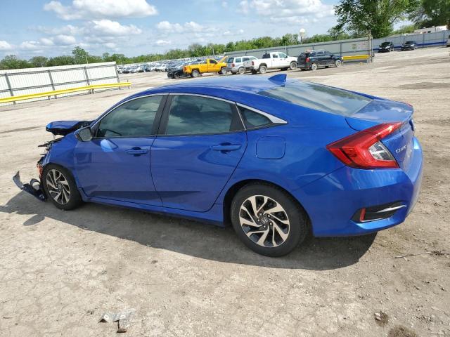 19XFC2F74HE061291 - 2017 HONDA CIVIC EX BLUE photo 2