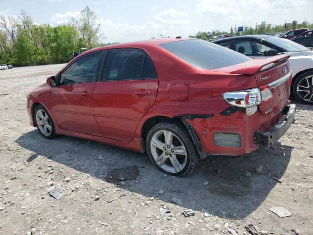 5YFBU4EE2DP113310 - 2013 TOYOTA COROLLA BASE Rot Foto 2
