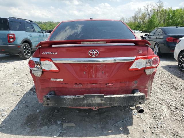 5YFBU4EE2DP113310 - 2013 TOYOTA COROLLA BASE Rot Foto 6