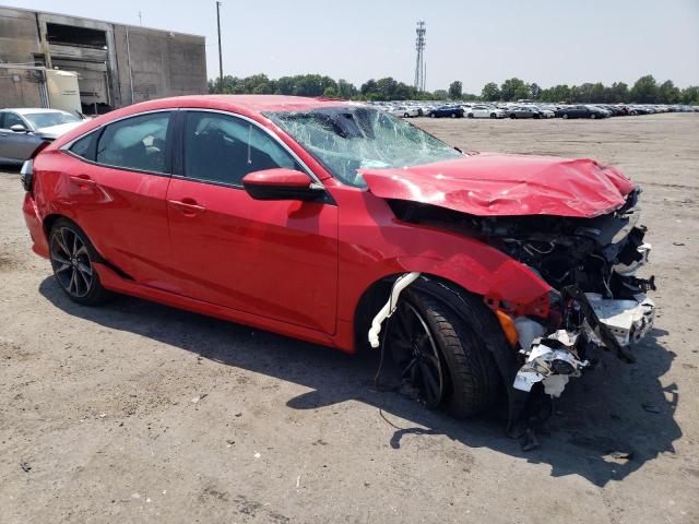 2HGFC2F8XKH527196 - 2019 HONDA CIVIC SPORT 红色 照片 4