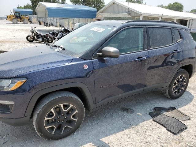 3C4NJDDB0KT650300 - 2019 JEEP COMPASS TRAILHAWK BLUE photo 1