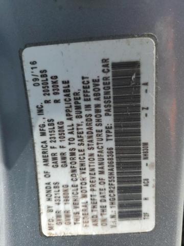 1HGCR2F55HA068366 - 2017 HONDA ACCORD SPORT 银色 照片 13