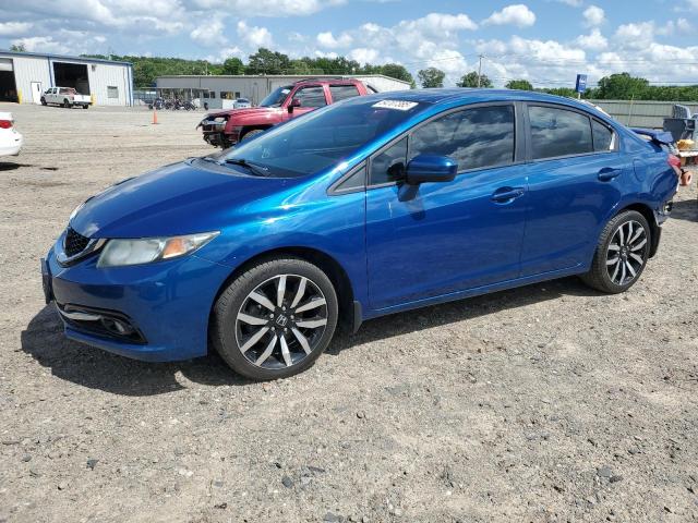 19XFB2F90FE009707 - 2015 HONDA CIVIC EXL BLUE photo 1