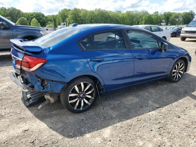19XFB2F90FE009707 - 2015 HONDA CIVIC EXL BLUE photo 3