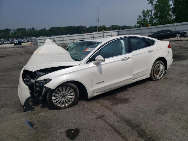 3FA6P0LU6FR255481 - 2015 FORD FUSION SE HYBRID WHITE photo 1