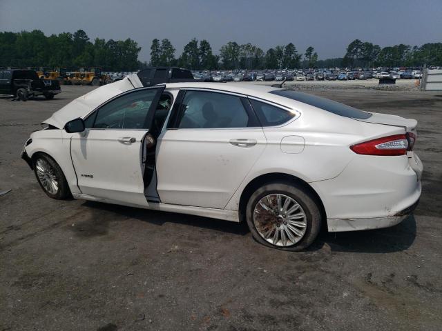 3FA6P0LU6FR255481 - 2015 FORD FUSION SE HYBRID WHITE photo 2