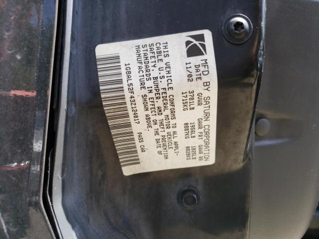 1G8AL52F43Z124017 - 2003 SATURN ION LEVEL 3 BLACK photo 13