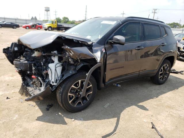 3C4NJDDB1KT765424 - 2019 JEEP COMPASS TRAILHAWK BROWN photo 1