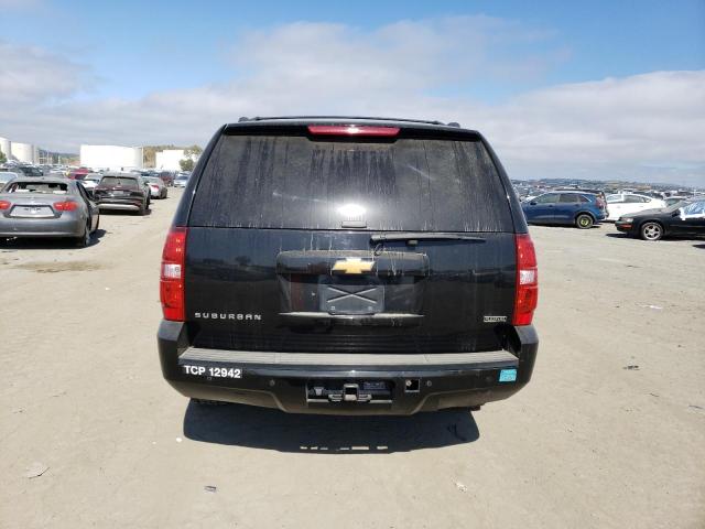 1GNSCJE0XCR302420 - 2012 CHEVROLET SUBURBAN C1500 LT BLACK photo 6