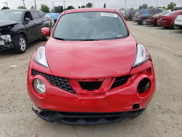 JN8AF5MR1GT605683 - 2016 NISSAN JUKE S RED photo 5