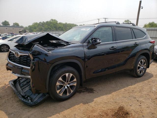 5TDGZRBH8NS255060 - 2022 TOYOTA HIGHLANDER XLE Negro foto 1