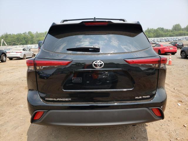 5TDGZRBH8NS255060 - 2022 TOYOTA HIGHLANDER XLE Negro foto 6