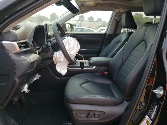 5TDGZRBH8NS255060 - 2022 TOYOTA HIGHLANDER XLE Negro foto 7