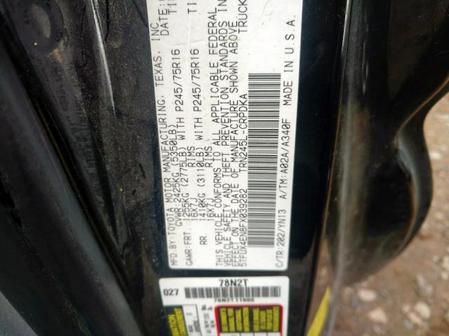5TFUX4EN8FX039282 - 2015 TOYOTA TACOMA ACCESS CAB  ფოტო 10
