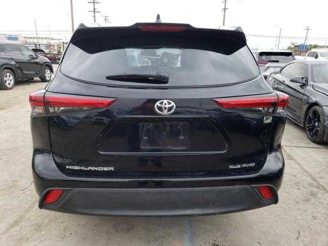 5TDGZRBH6NS228519 - 2022 TOYOTA HIGHLANDER XLE 黑色 照片 6
