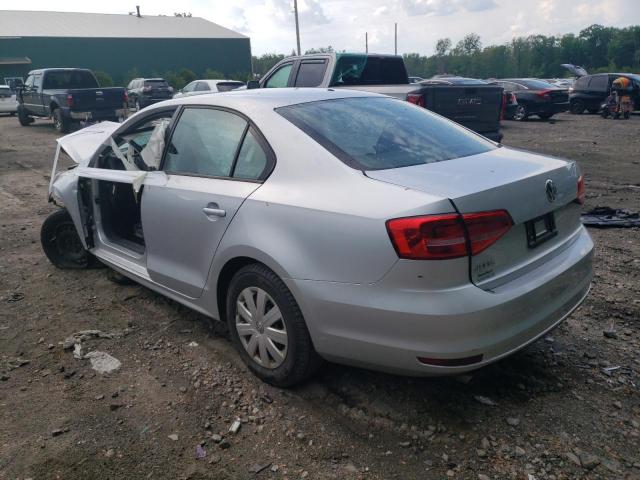 3VW2K7AJ3FM311010 - 2015 VOLKSWAGEN JETTA BASE 银色 照片 2