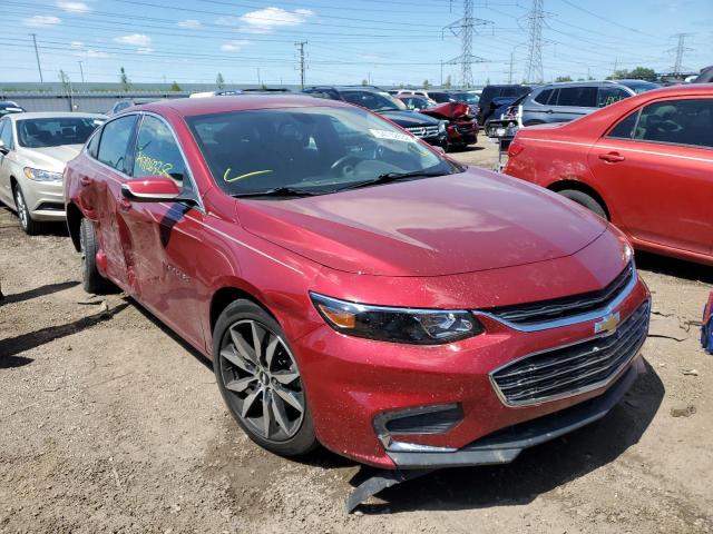 1G1ZD5ST2JF281824 - 2018 CHEVROLET MALIBU LT RED photo 1