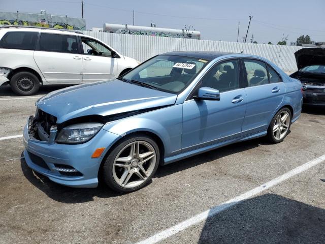 WDDGF5EB1BR152295 - 2011 MERCEDES-BENZ C 300 BLUE photo 1