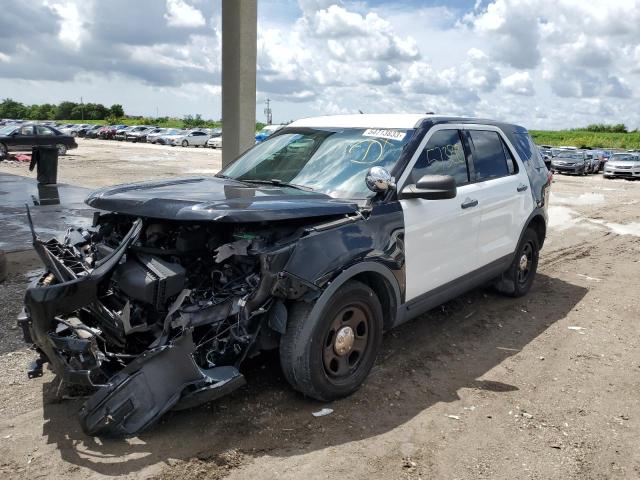 1FM5K8AR5HGA63069 - 2017 FORD EXPLORER POLICE INTERCEPTOR TWO TONE photo 1