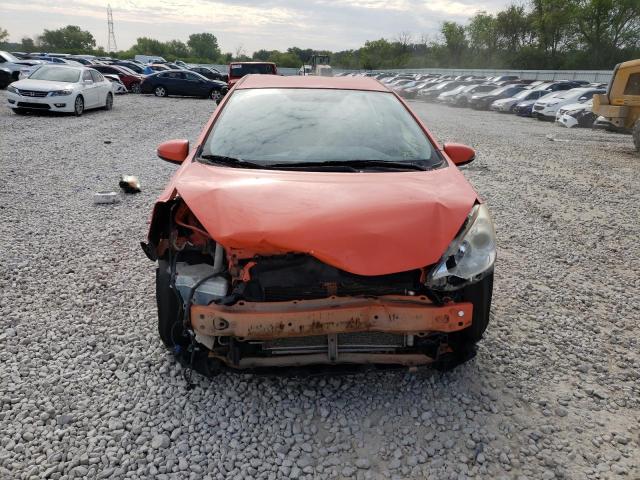 JTDKDTB31C1007835 - 2012 TOYOTA PRIUS C ORANGE photo 5