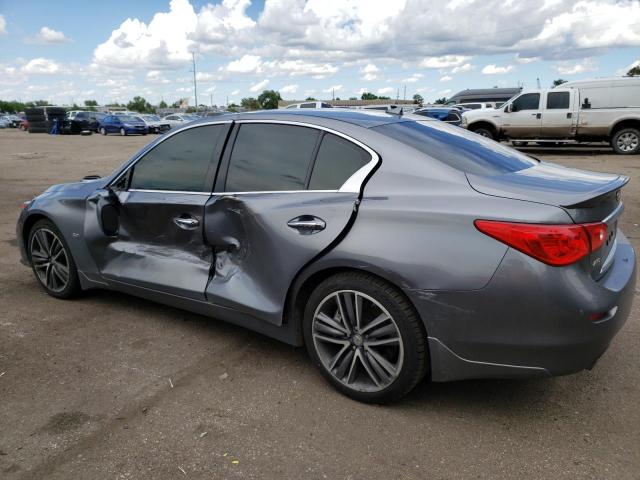 JN1EV7AR8GM342377 - 2016 INFINITI Q50 PREMIUM GRAY photo 2