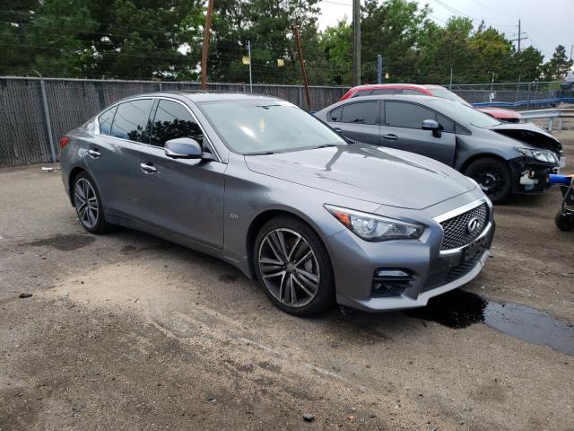 JN1EV7AR8GM342377 - 2016 INFINITI Q50 PREMIUM GRAY photo 4