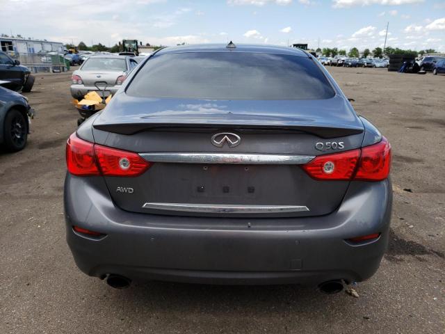 JN1EV7AR8GM342377 - 2016 INFINITI Q50 PREMIUM GRAY photo 6