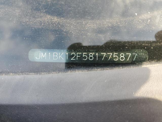 JM1BK12F581775877 - 2008 MAZDA 3 I BLACK photo 12