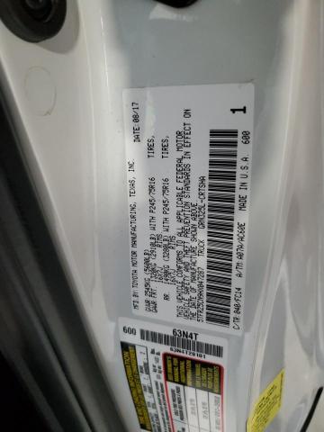 5TFRZ5CN9HX047287 - 2017 TOYOTA TACOMA ACCESS CAB თეთრი ფოტო 12