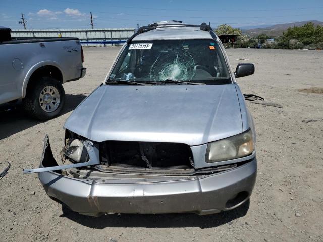 JF1SG65653H743513 - 2003 SUBARU FORESTER 2.5XS SILVER photo 5