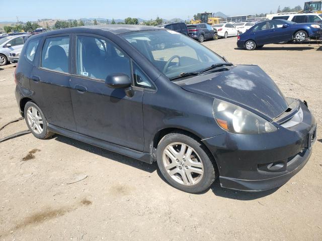 JHMGD38698S028844 - 2008 HONDA FIT SPORT BLACK photo 4